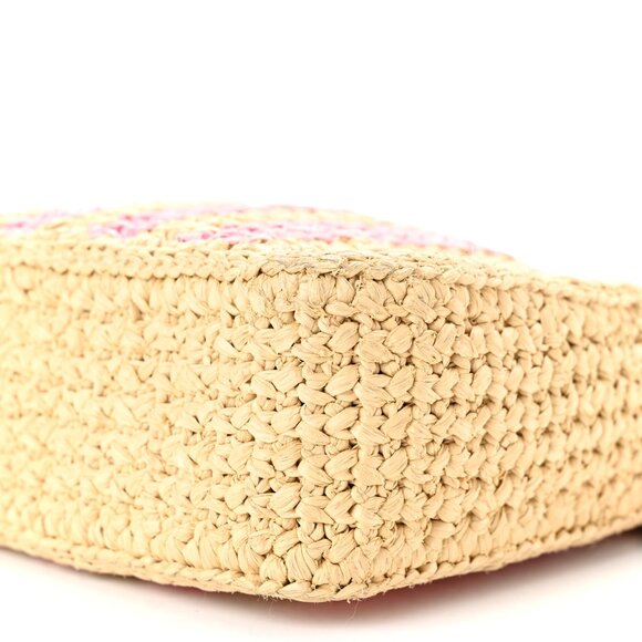 Yarn Raffia Effect Crochet Striped Re-Edition 2005 Shoulder Bag - Picture 6 of 6